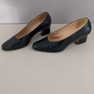 Women's Retro Fashion Comfort Heels Shoes Military Blue Costume